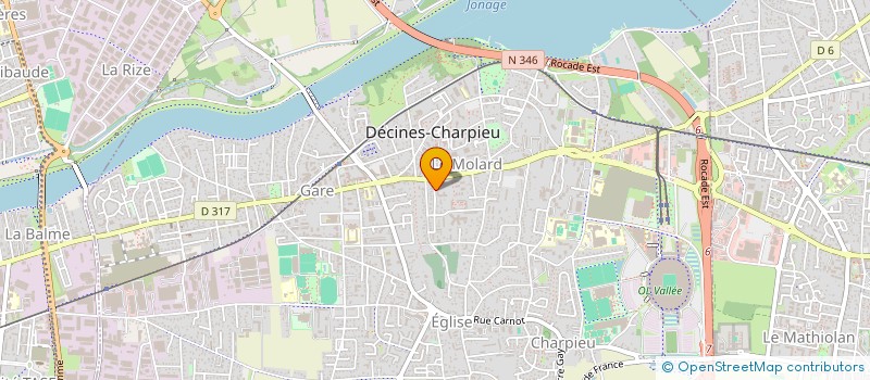 localisation de l'entreprise MONSIEUR CHRISTIAN KALFAYAN  DECINES-CHARPIEU