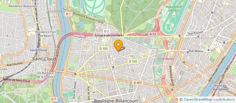 localisation de l'entreprise MONSIEUR CHRISTIAN KAYOULOUD à BOULOGNE-BILLANCOURT