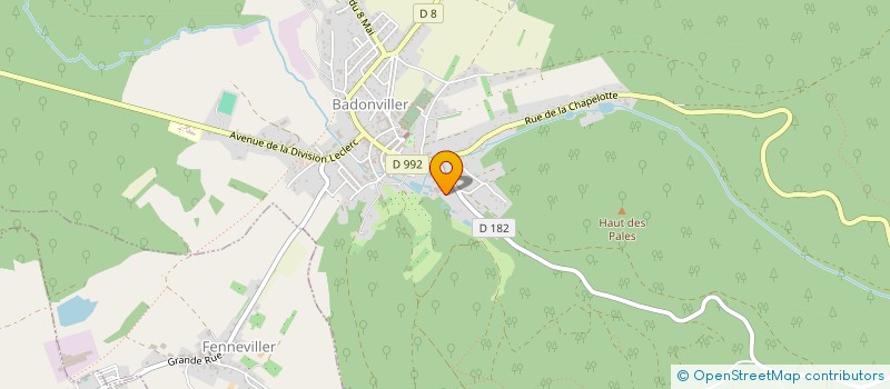 localisation de l'entreprise MONSIEUR CHRISTIAN KEDZIERSKI à BADONVILLER