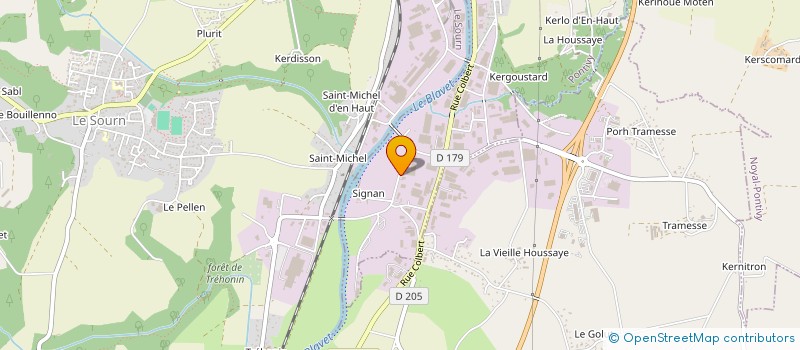 localisation de l'entreprise MONSIEUR CHRISTIAN KERZAON  PONTIVY