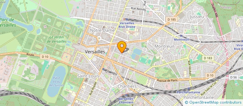 localisation de l'entreprise MONSIEUR CHRISTIAN KHOURY à VERSAILLES