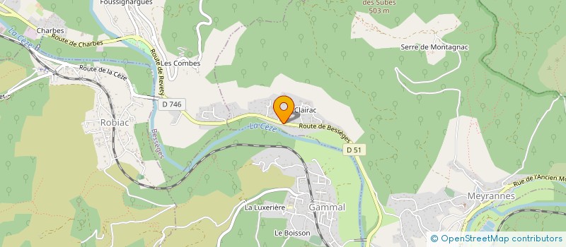 localisation de l'entreprise MONSIEUR CHRISTIAN KINCK  MEYRANNES