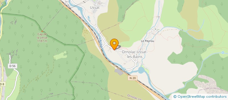 localisation de l'entreprise MONSIEUR CHRISTIAN KOENIG  ORNOLAC-USSAT-LES-BAINS