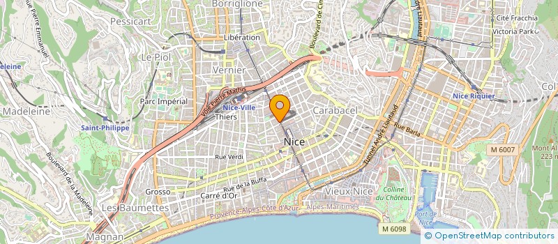 localisation de l'entreprise MONSIEUR CHRISTIAN KOMPF à NICE