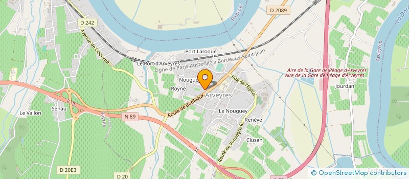 localisation de l'entreprise MONSIEUR CHRISTIAN KOURKIA  ARVEYRES