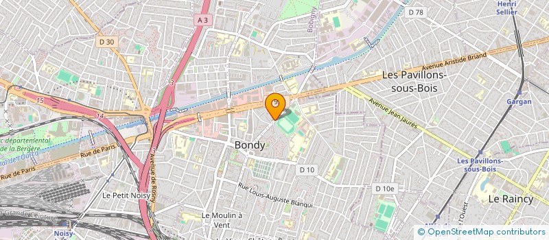 localisation de l'entreprise MONSIEUR CHRISTIAN KUFI  BONDY