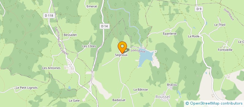 localisation de l'entreprise MONSIEUR CHRISTIAN LAAG  ISSERTEAUX