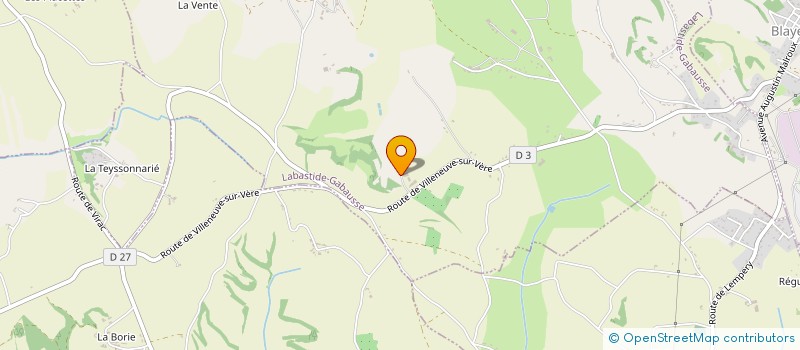 localisation de l'entreprise MONSIEUR CHRISTIAN LABAUTE  LABASTIDE-GABAUSSE