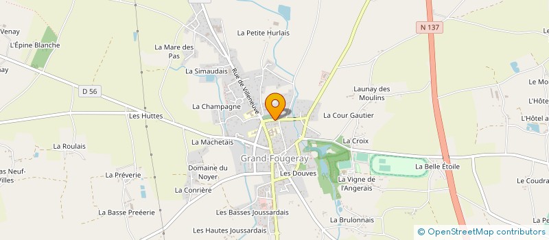 localisation de l'entreprise MONSIEUR CHRISTIAN LABBE  GRAND-FOUGERAY