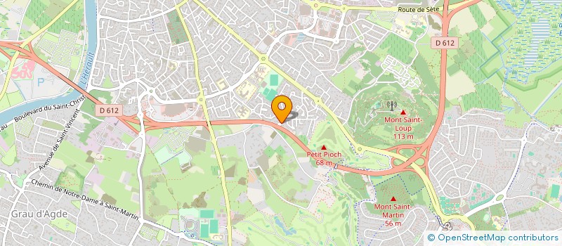 localisation de l'entreprise MONSIEUR CHRISTIAN LABBE  AGDE