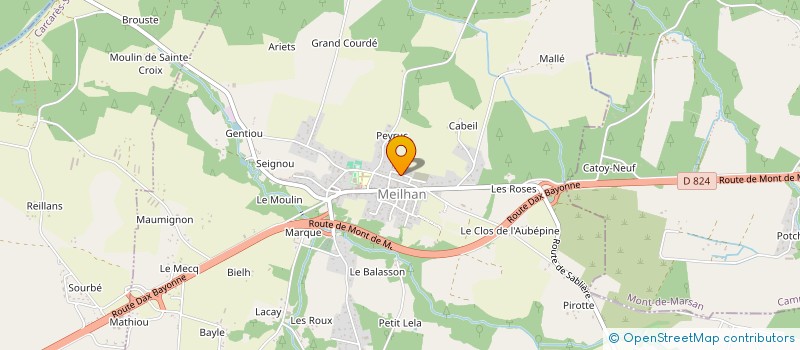 localisation de l'entreprise MONSIEUR CHRISTIAN LABORDE  MEILHAN