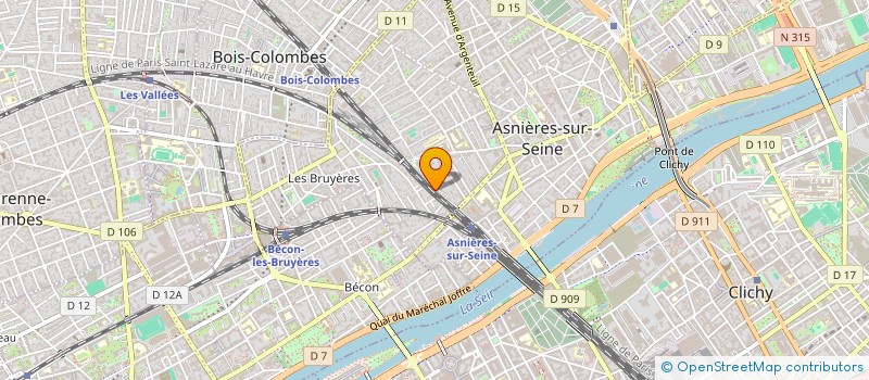 localisation de l'entreprise MONSIEUR CHRISTIAN LACHEZE  ASNIERES-SUR-SEINE