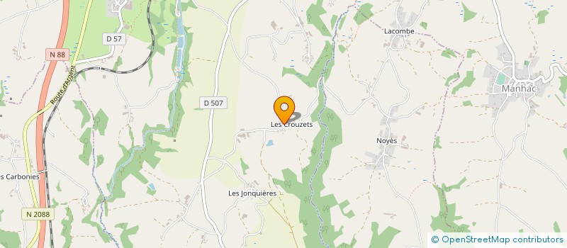 localisation de l'entreprise MONSIEUR CHRISTIAN LACOMBE  BARAQUEVILLE