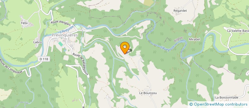 localisation de l'entreprise MONSIEUR CHRISTIAN LACOMBE  PREVINQUIERES