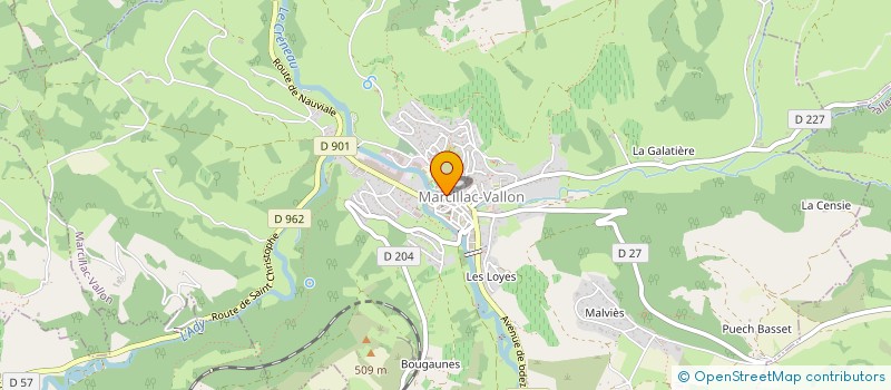 localisation de l'entreprise MONSIEUR CHRISTIAN LACOMBE  MARCILLAC-VALLON