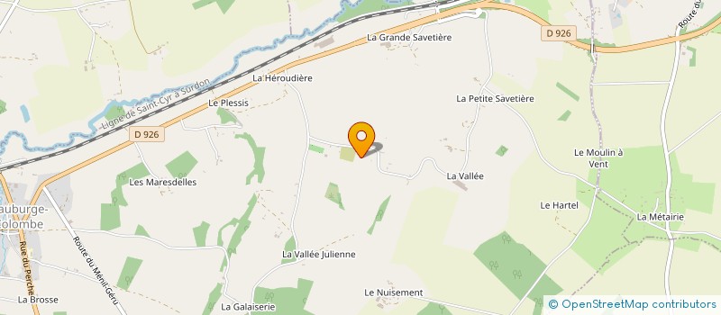 localisation de l'entreprise MONSIEUR CHRISTIAN LACROUX à STE GAUBURGE STE COLOMBE