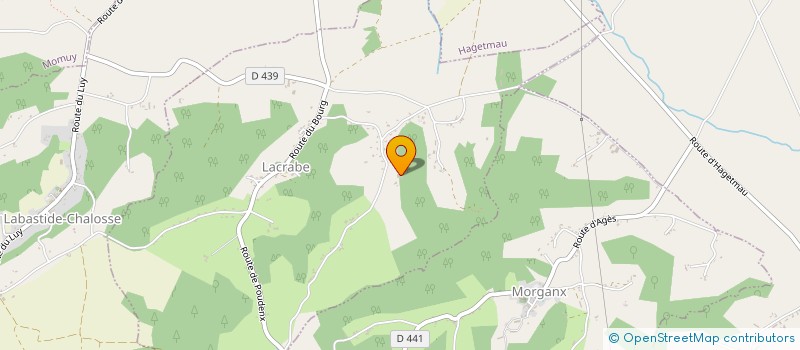 localisation de l'entreprise MONSIEUR CHRISTIAN LAFARGUE  LACRABE