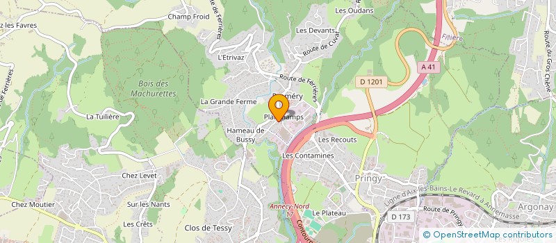 localisation de l'entreprise MONSIEUR CHRISTIAN LAFAYSSE à ANNECY