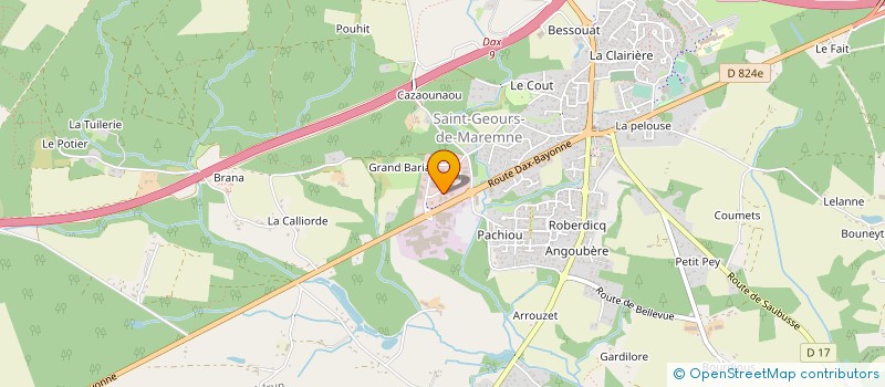 localisation de l'entreprise MONSIEUR CHRISTIAN LAFFONT à ANGOUME