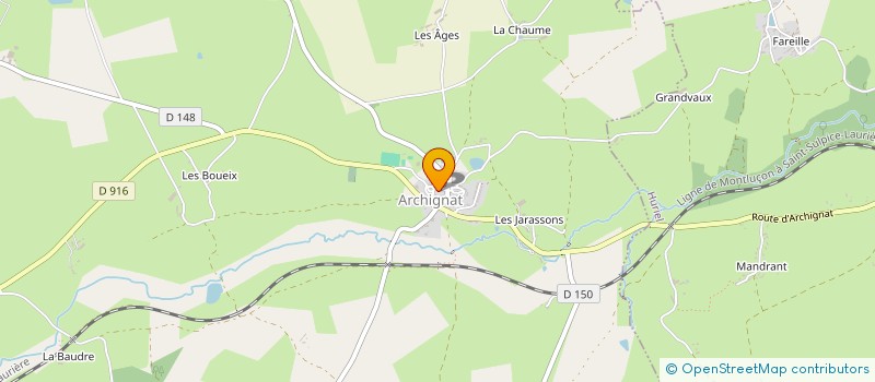 localisation de l'entreprise MONSIEUR CHRISTIAN LAFLEUR  ARCHIGNAT