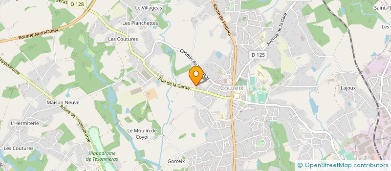 localisation de l'entreprise MONSIEUR CHRISTIAN LAFLEUR à COUZEIX