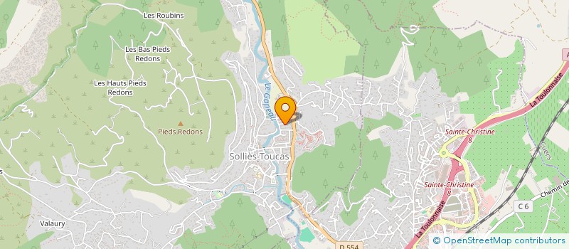 localisation de l'entreprise MONSIEUR CHRISTIAN LAFOND  SOLLIES-TOUCAS