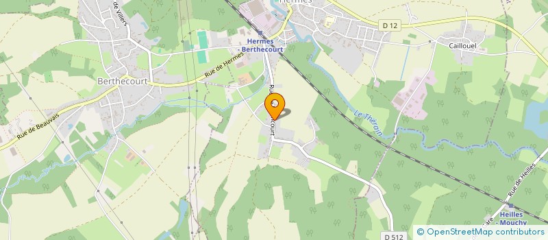 localisation de l'entreprise MONSIEUR CHRISTIAN LAFOREST  HERMES