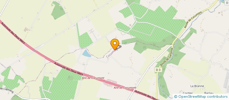 localisation de l'entreprise MONSIEUR CHRISTIAN LAGARDERE  COCUMONT