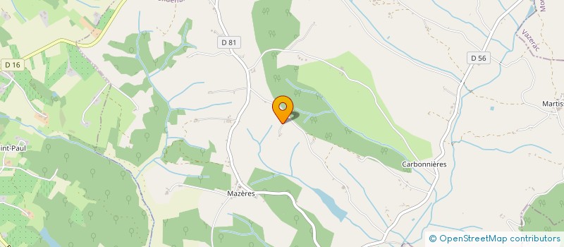 localisation de l'entreprise MONSIEUR CHRISTIAN LAGASSE  CAZES-MONDENARD