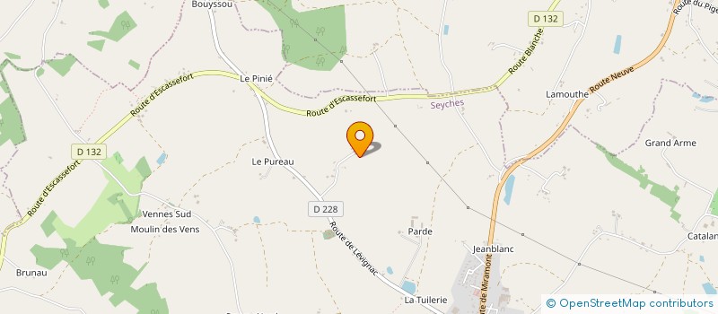 localisation de l'entreprise MONSIEUR CHRISTIAN LAGO  MONTIGNAC-TOUPINERIE