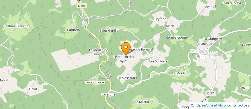 localisation de l'entreprise MONSIEUR CHRISTIAN LAGREZE à BESSE