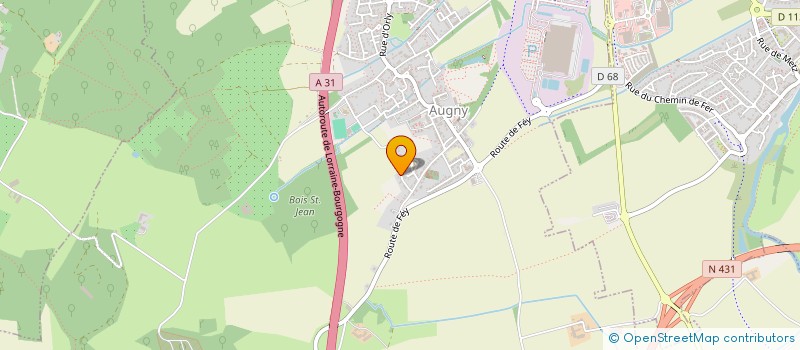 localisation de l'entreprise MONSIEUR CHRISTIAN LAIGNEL  AUGNY