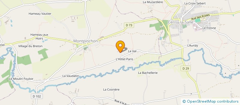 localisation de l'entreprise MONSIEUR CHRISTIAN LAISNEY à NOTRE-DAME-DE-CENILLY