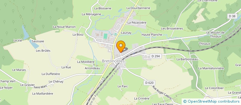 localisation de l'entreprise MONSIEUR CHRISTIAN LALIERE à BRETONCELLES
