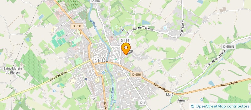 localisation de l'entreprise MONSIEUR CHRISTIAN LAMARQUE  NERAC