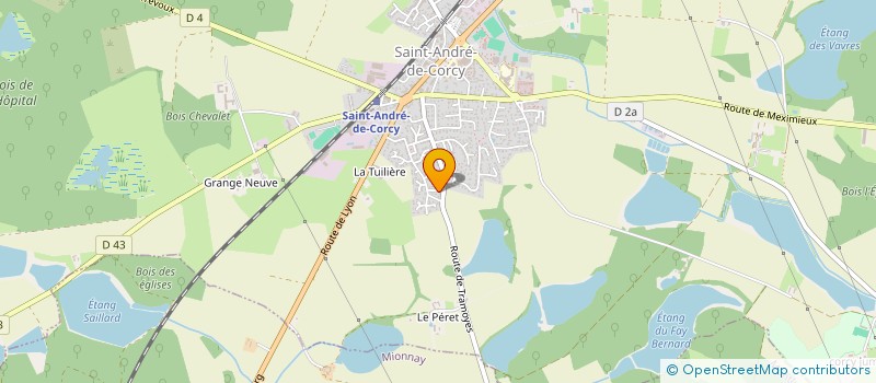 localisation de l'entreprise MONSIEUR CHRISTIAN LAMASSE  SAINT-ANDRE-DE-CORCY