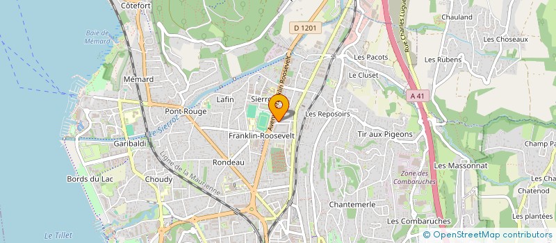 localisation de l'entreprise MONSIEUR CHRISTIAN LAMBERLIN à AIX-LES-BAINS