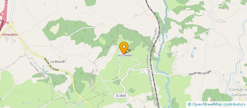 localisation de l'entreprise MONSIEUR CHRISTIAN LAMBERT  CONDAT SUR GANAVEIX