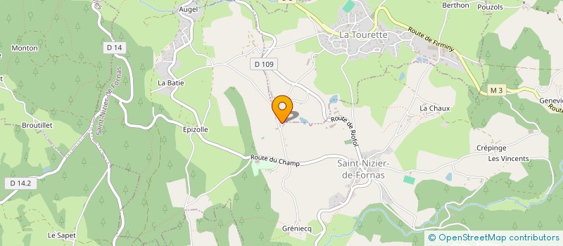 localisation de l'entreprise MONSIEUR CHRISTIAN LANDREAU à SAINT-NIZIER-DE-FORNAS