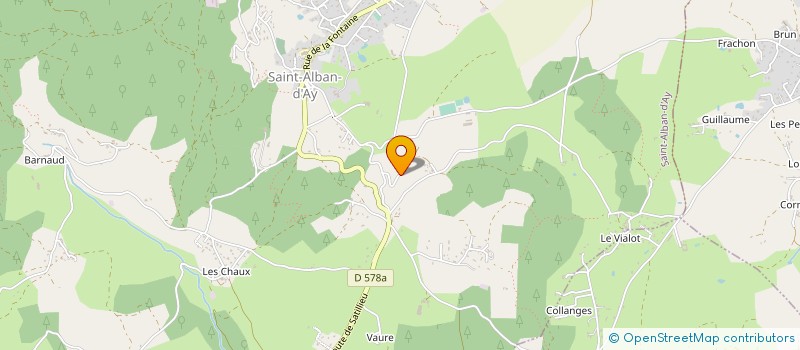 localisation de l'entreprise MONSIEUR CHRISTIAN LANDY  SAINT-ALBAN-D'AY