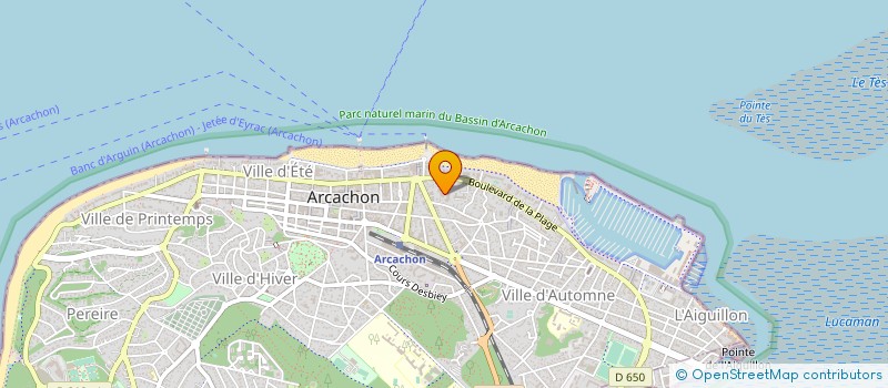 localisation de l'entreprise MONSIEUR CHRISTIAN LANGHANS à ARCACHON