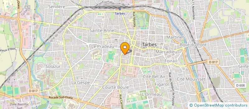 localisation de l'entreprise MONSIEUR CHRISTIAN LANGLOIS  TARBES