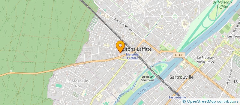 localisation de l'entreprise MONSIEUR CHRISTIAN LANSIART à MAISONS-LAFFITTE