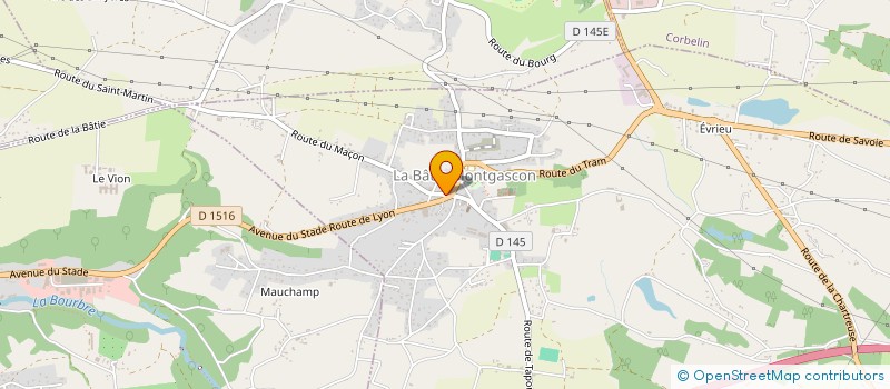 localisation de l'entreprise MONSIEUR CHRISTIAN LAPIERRE  LA BATIE-MONTGASCON