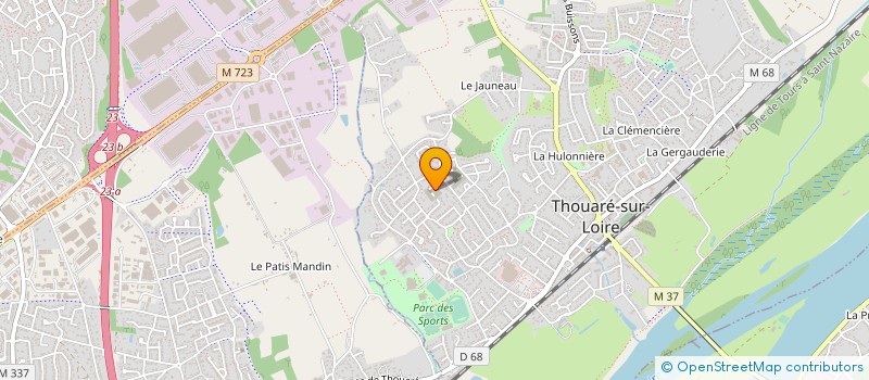 localisation de l'entreprise MONSIEUR CHRISTIAN LAPORTE à THOUARE-SUR-LOIRE