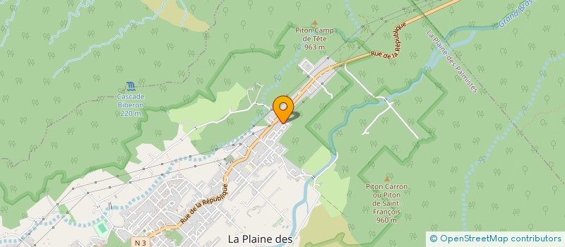 localisation de l'entreprise MONSIEUR CHRISTIAN LARAVINE  LA PLAINE-DES-PALMISTES