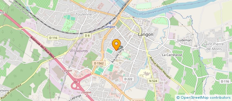 localisation de l'entreprise MONSIEUR CHRISTIAN LARCHE  MAZERES