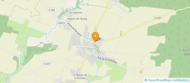 localisation de l'entreprise MONSIEUR CHRISTIAN LARGE  BENON