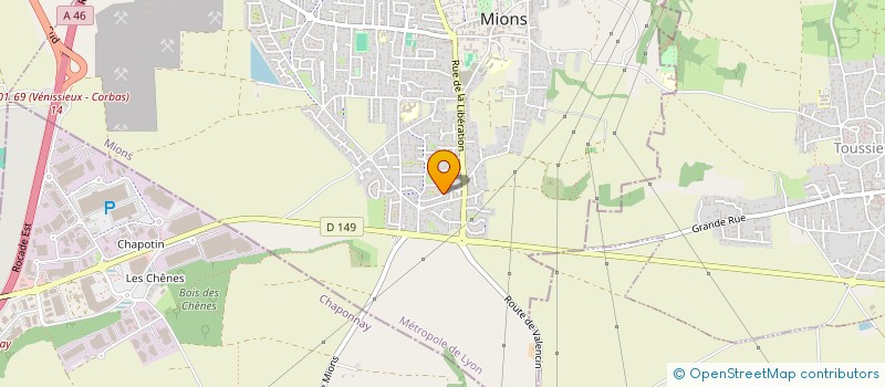 localisation de l'entreprise MONSIEUR CHRISTIAN LARGER  MIONS