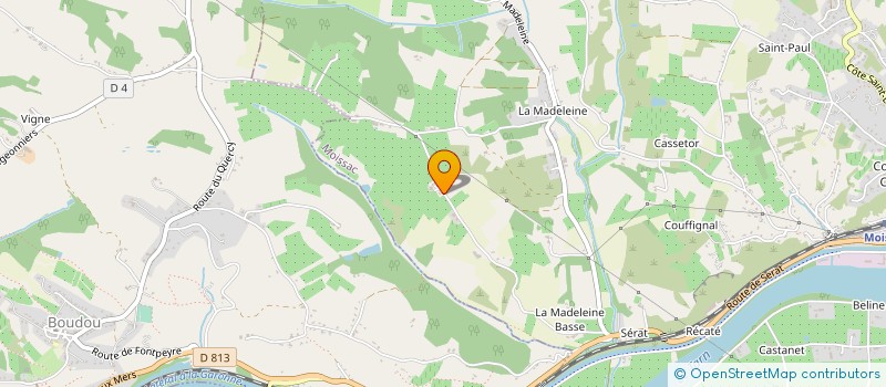 localisation de l'entreprise MONSIEUR CHRISTIAN LARREGOLA  BOUDOU